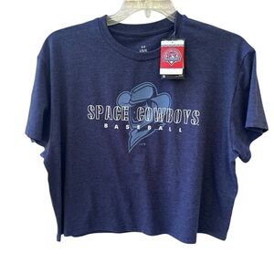 Under Armour Space Cowboys Corked Bat All Day T-shirt Women’s Large Blue New
